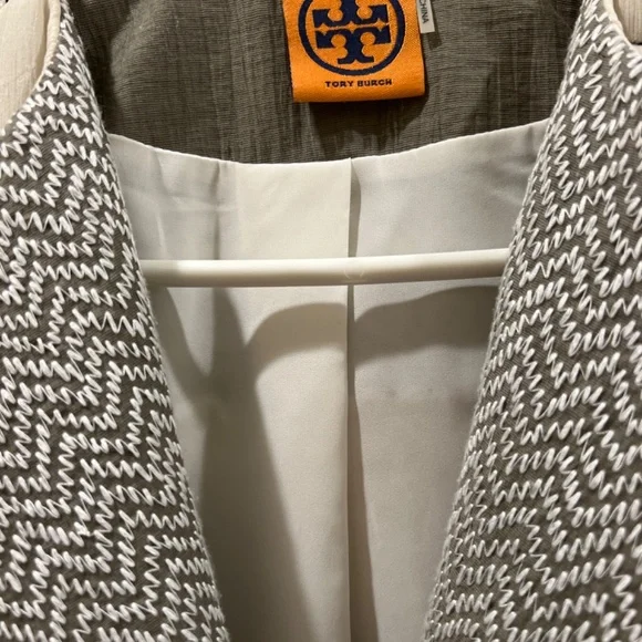 Tory Burch Jacket Blazer Coat Cotton Silk - Picture 2 of 5